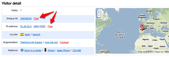 When viewing a visitor session, click the "tag" link next to their IP address or their Unique ID (UID). If you have visitor privacy disabled, we recommend tagging UIDs, as the tags will generally still work even if the IP address changes. Note: IPv6 addresses are not supported here, as they change every 24 hours on most devices. Click the link above to learn more.